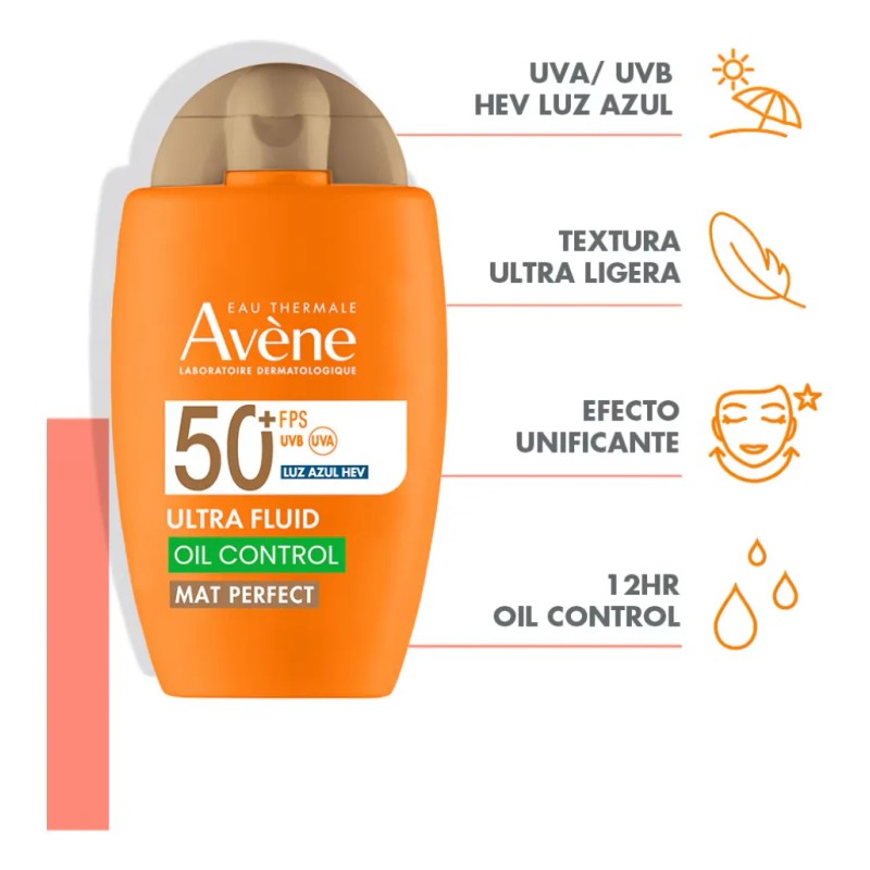 Avene Protector Solar Ultra Fluid Mat Perfecto Fps50 50ml