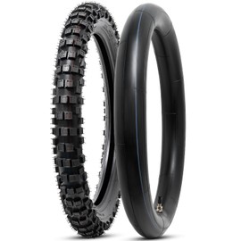 PaoWin 2.75-17 4PR TT 41P Dirt Bike Front/Rear Tire and Heavy Duty Inner Tube Compatible with 2.75-17 Off Road Pit Bike/Motorcycle Tire (P-259)