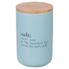 Barattolo sale 1000 ml in ceramica, coperchio in bambù, Victionary