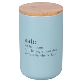 Barattolo sale 1000 ml in ceramica, coperchio in bambù, Victionary