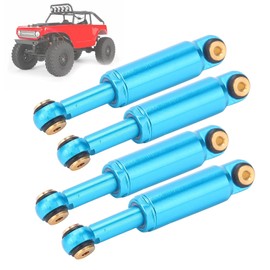 Upgrade Parts Metal Shock Damper for Axial SCX24 RC Crawler Car, 4 Pcs Oil, High Strength and Use, Suitable for 1/24 Simulation Model RC Cars (Blue)
