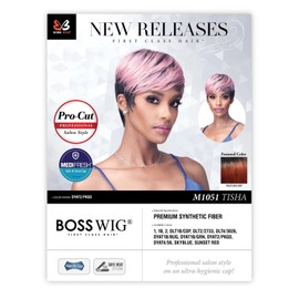 BOBBI BOSS Premium Synthetic Hair Wig M1051 Tisha (SUNSET RED)