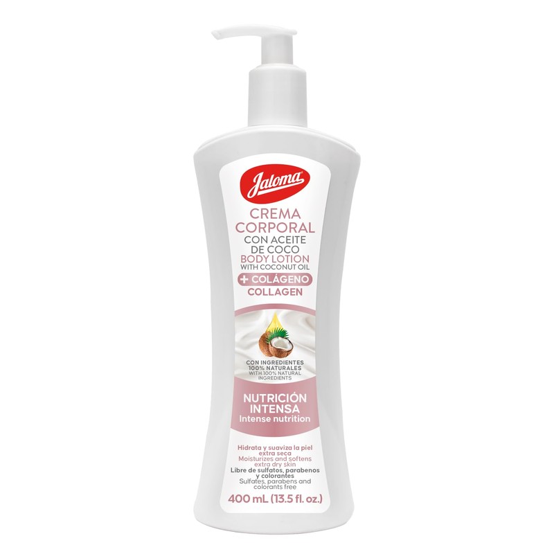 Jaloma | Crema Corporal de Coco + Colágeno, Nutrición Intensiva,