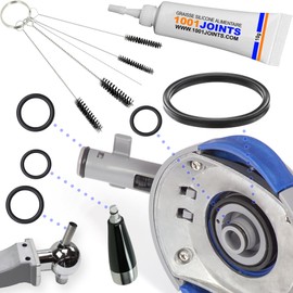 Set mit 5 Dichtungen für Perfect Craft HD3720 HD3620 HD3610 HD3600, kompatibel mit Ausgießer und Zapfhahn für Bierzapfang, Reinigungsset mit 5 Mini-Bürsten + Lebensmittelfett