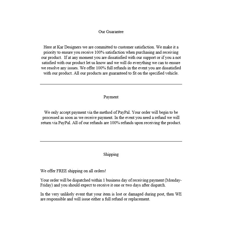 Kar Designers Fits 15-20 Dodge Challenger Vinyl Center Console Lid