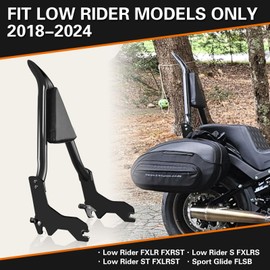 Detachable Passenger Backrest Pad Docking Sissy Bar for Harley Davidson Softail Models 2018-2025 for Harley Lowrider s ST FXLR FXRST FXLRS FXLRST Sport Glide FLSB Dyna Black