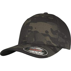 Flexfit Unisex Flexfit Multicam® Flexfit Cap, Black Multicam, L/XL, black multicam, L-XL