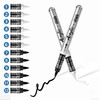 YWPXSN White & Black Acrylic Markers Sets, 12 Pcs Brush