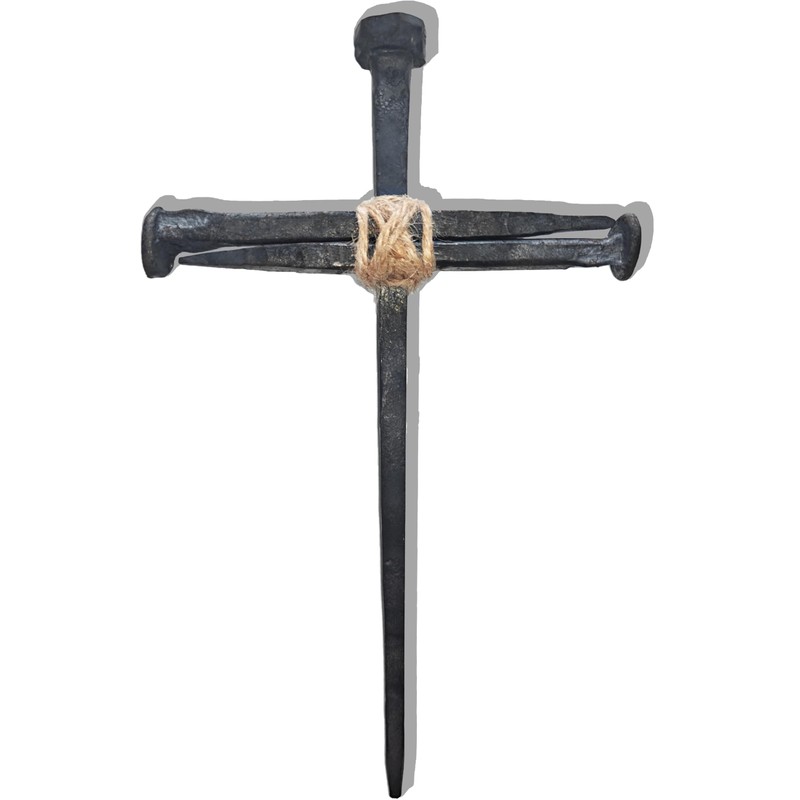 LeMeeOly Passion of Jesus Christ Crucifixion Nail, Metal Cross for