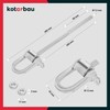KOTARBAU® Set of 2 Swing Hooks M12 x 190 mm