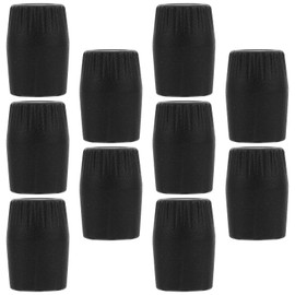 SUPVOX 10 Pcs Microphone Stand Foot Pads - for Pvc End Cap Mic Stand (19Mm Tube Diameter) - Grade Rubber Protector for Recording Equipment