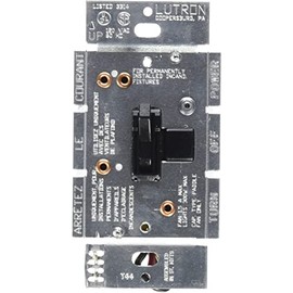 Lutron Toggler Quiet 3-Speed Slide-To-Off Fan Control, 1.5-Amp, Single-Pole/3-Way, AYFSQ-F-IV, Ivory