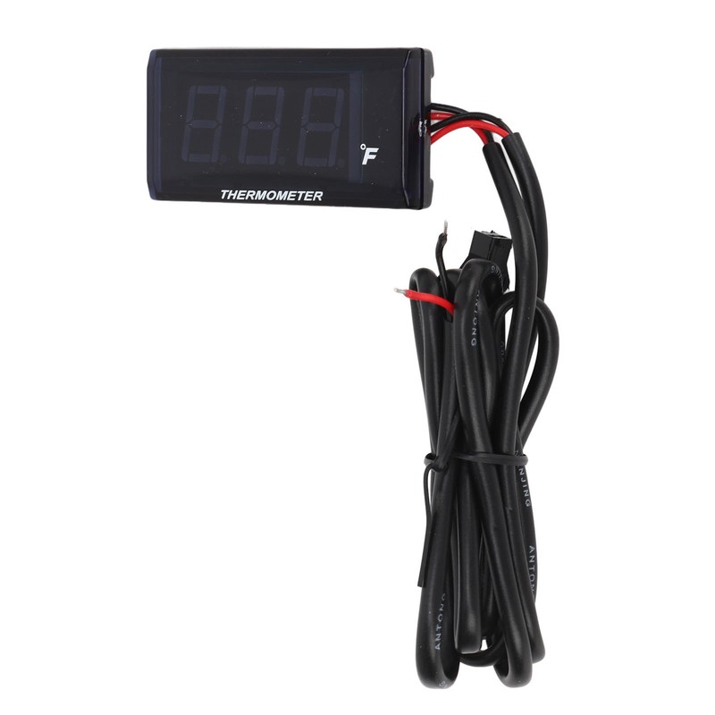 Water Temperature Gauge Fahrenheit Degree LCD Backlit Display Waterproof Water