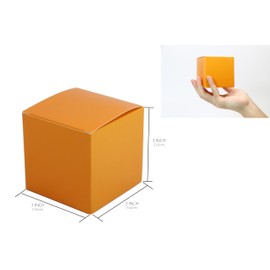 Oletx 24 Pcs Colorful Paper Gift Boxes, Small Candy Boxes Bulk, 3x3x3 inch Gift Box with Lids, Goodie Treat Boxes for Party Favors, Birthday Gifts, Wedding Gifts