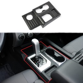 Carbon Fiber Center Console Gear Shift Box Water Cup Panel Cover Trim for Toyota Tundra 2014-2021