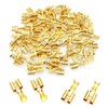 JZK 100pcs 6.3mm Female Spade Crimp Terminals Connector Quick Splice