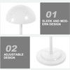 FOMIYES Adjustable Height Wig Stand, Metal Hat Display Stand, Portable