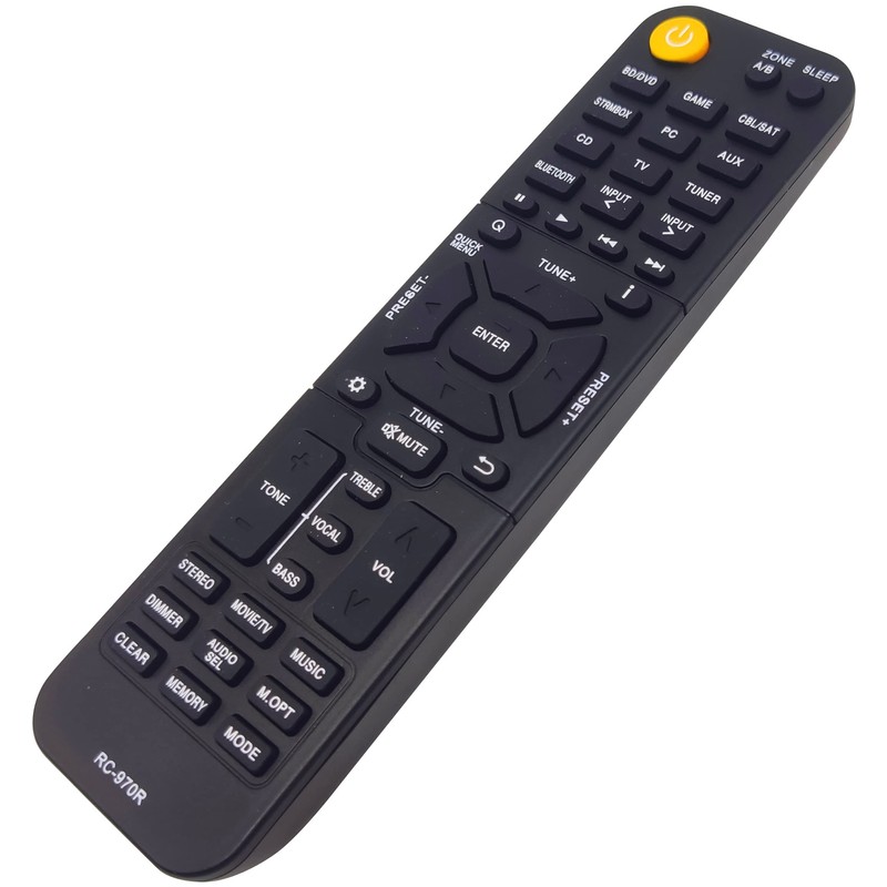 INTECHING RC-970R AV Receiver Remote Control for Onkyo HT-R398, HT-S3910,
