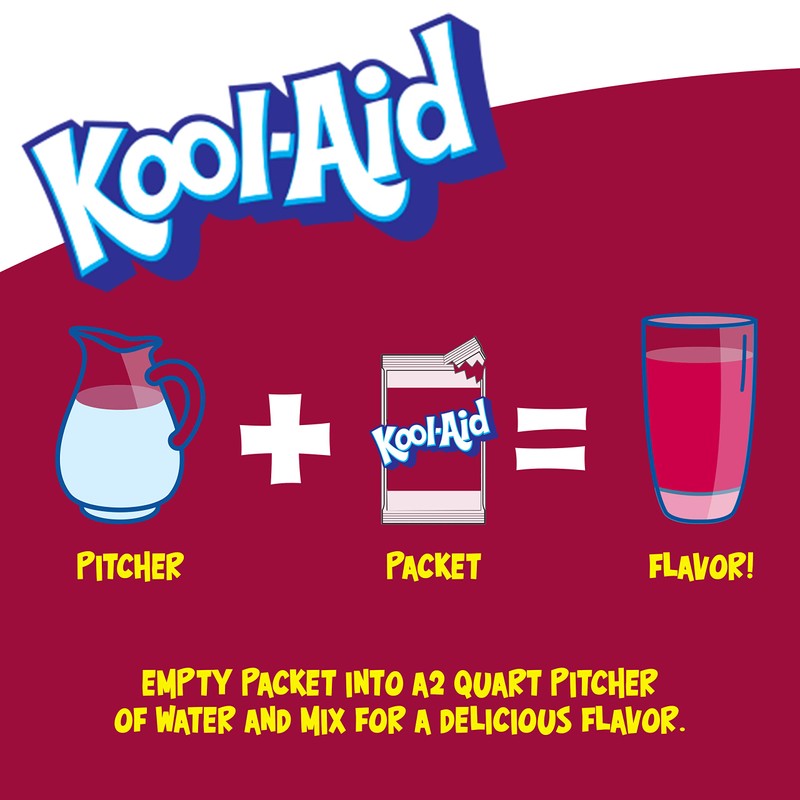 Kool-Aid Black Cherry Unsweetened Soft Drink Mix, 0.13-Ounce Packets (Pack