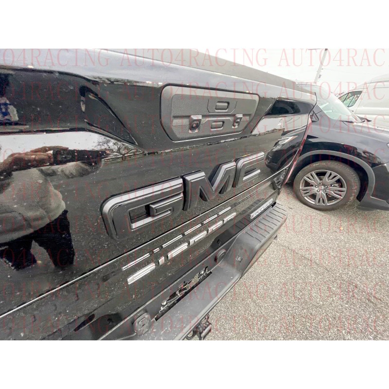 Auto Front Rear Gloss Black Emblem Overlay 2019-2023 GMC Sierra