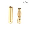 sourcing map 10 Pairs 4 mm Male and Female Banana