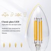 DiCUNO E12 Candelabra LED Bulb 40 Watt Equivalent, 550Lumen, Warm