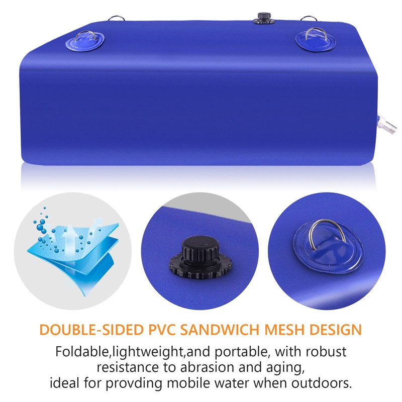 LOFTANK Water Tank, Water Storage Bladder, 65 Gallon Portable Large