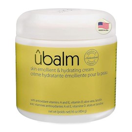 Ubalm yellow - skin emollient & hydrating cream 16oz - the ultra hydrating udder balm for soft skin