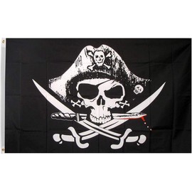 Time Roaming 3x5 Ft Dead Man's Chest Pirate Polyester Flag with Brass Grommets