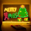 LED Drawing Board, 13.7"X10" LED Note Board with Colors, Light