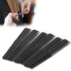 6pcs Carbon Fine Cutting Combs Salon Barber Plastic Hairdressing Flat