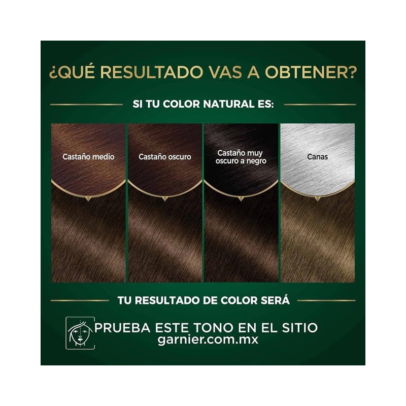 Tinte para cabello Nutrisse Oleos sin amoniaco 5.0 castaño claro