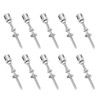 10Pcs Cross Cable Clamps 316 Stainless Steel Corrosion Resistant Cross