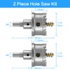 DKIBBITH TCT Hole Saw Set, 2-Pack 2-1/8" (54mm) Heavy Duty