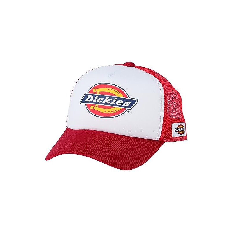 Dickies 80076200 Mesh Cap, American Casual Cap, Urethane Material, red,