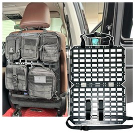 Yawayda Rigid MOLLE Panel Seat Back Organizer – Tactical Car Seat Storage Panel for Truck SUV Pickup, Hard Back Seat Molle Rack for Hunting, Camping & Outdoor Gear