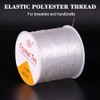 Quesuc 2pcs Elastic Polyester Thread for Bracelets and Crafts 0.7mm