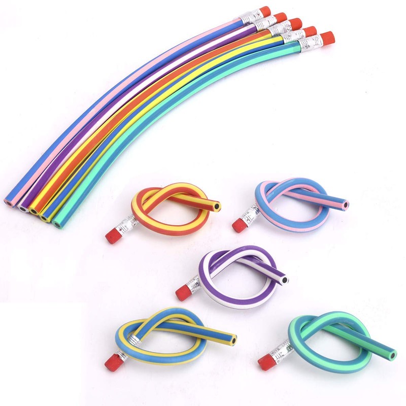 AHG 30 Pcs Soft Flexible Bendy Pencils Magic Bend Kids