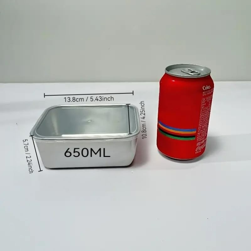 souso 6pcs 304 Stainless Steel Food Containers with Lids, Stacking