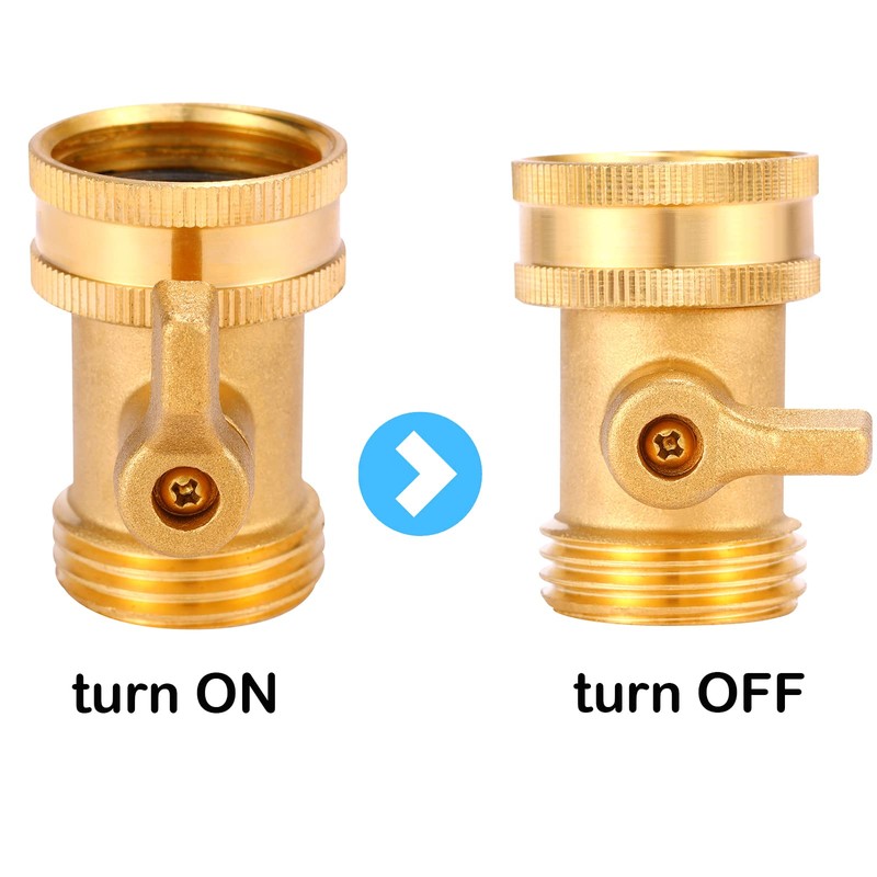 Sanpaint Water Hose Shut Off Valve, 2 Pack Heavy Duty