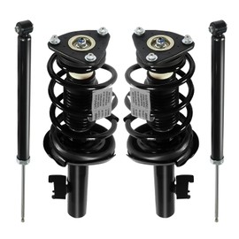 Tiezful 4PCS Front & Rear Strut Assemblies Fits 2004-2009 for mazda 3, 2006-2010 for mazda 5 Shock Absorbers Replacement 172263 172264 343412