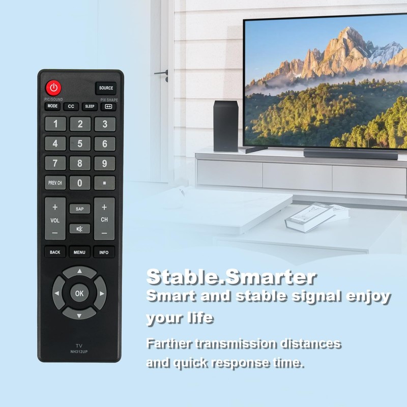 NH312UP NH315UP Replaced Remote fit for Sanyo LED LCD TV
