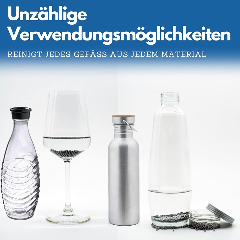DRYGGE Cleaning beads for SodaStream bottles, drinking bottles, decanters made