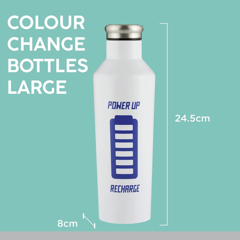 Typhoon Pure 800 ML Stainless Steel Colour Changing Bottle With