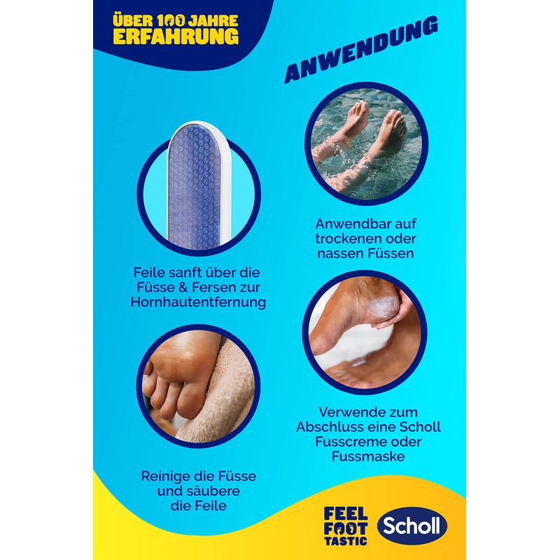 Scholl Manual nano glass foot file for gentle callus removal