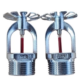 UCCKEYI Globe GL5601 155°F Chrome Pendent Fire Sprinkler Head 1/2" Glass Ball Quick Response (2Pcs)