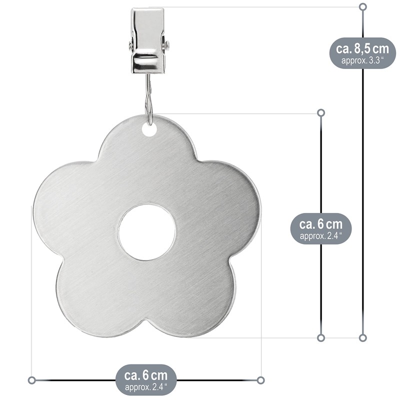 com-four® 8x tablecloth weights - tablecloth weights made of stainless