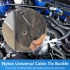 100PCS Nylon Universal Cable Tie Buckle, Heavy Duty Self-Locking Nylon