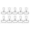sourcing map 10Pcs Swivel Clasps, 1.25 Inch Oval Ring Lobster