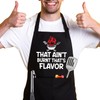 DLTRXMY That's Ain't Burnt That's Flavor,Funny Chef Apron,Funny Aprons for